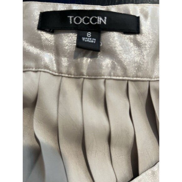 Toccin Dillon Pleated Maxi-Skirt Size 6 - Picture 12 of 12